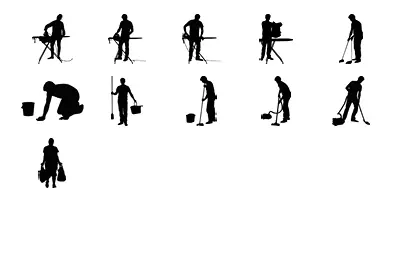 11 objects in different positions.