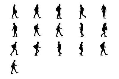 16 objects in different positions.