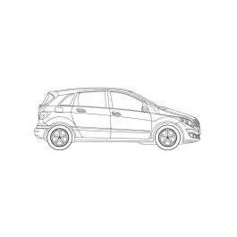 Download drawing Mercedes-Benz B-class W245 Minivan 2005 in ai pdf png svg  formats