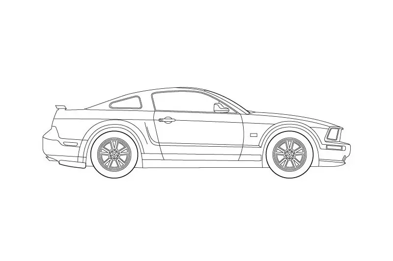 Ford Mustang GT - see other views on PDF overview