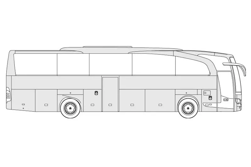 Mercedes Travego - see other views on the pdf overview