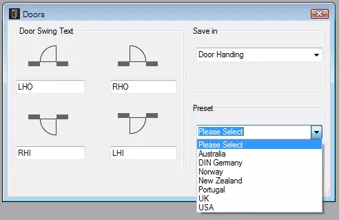 Main dialog with presets