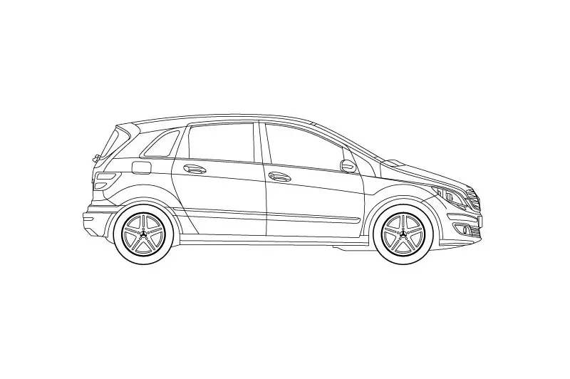 Mercedes Benz B Class - see other views on the pdf overview