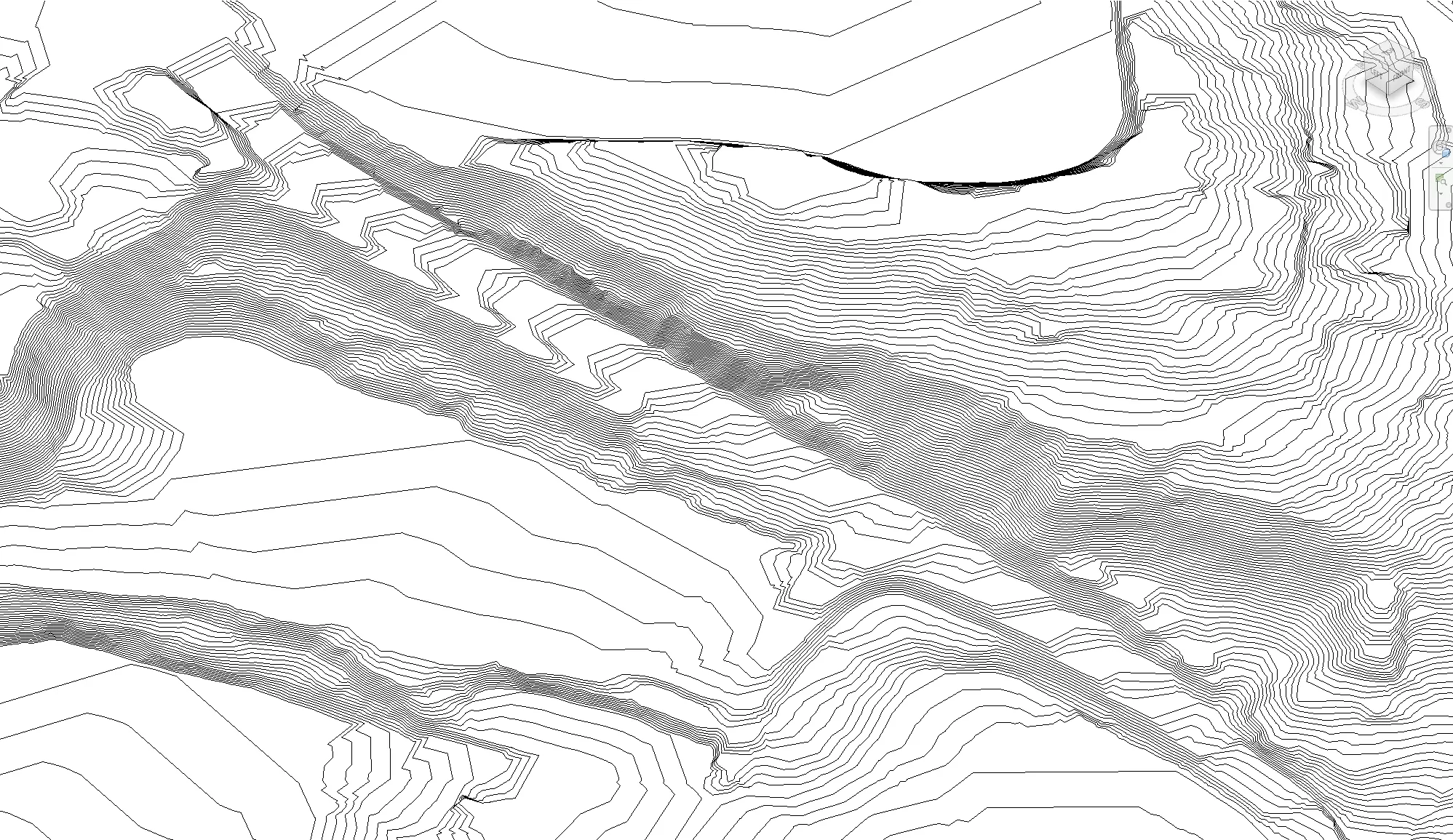 Revit Terrain with 1m contours