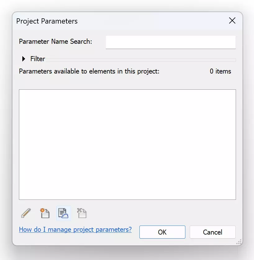 Project Parameters Dialog